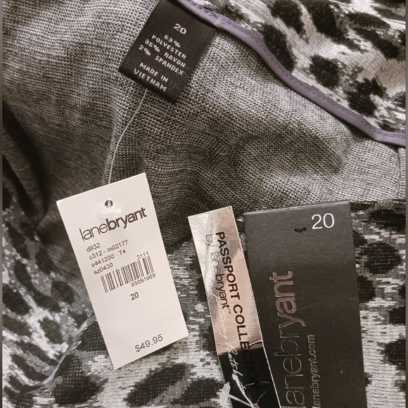 NWT Lane Bryant, size 20 black & grey cheetah print skirt. - Picture 3 of 4